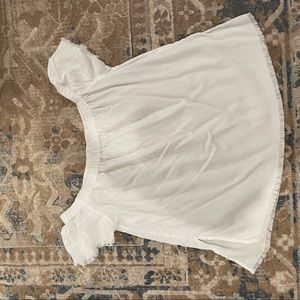 Cloth & Stone off shoulder white top